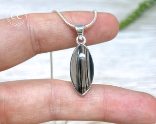Midnight Lace Obsidian Silver Necklace #2