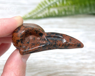 Mahogany Obsidian Raven Skull #1