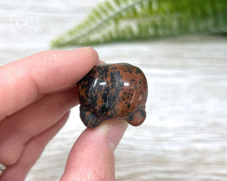 Mahogany Obsidian Raven Skull #1