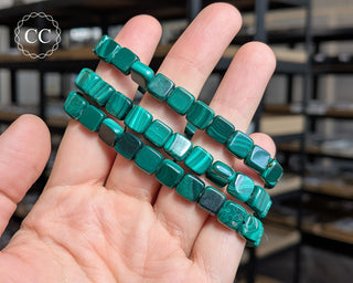 Malachite Beaded Bracelets on hand