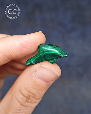 Malachite Dolphin - Mini