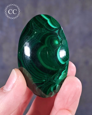 Malachite Palm Stone #3