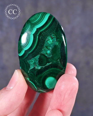 Malachite Palm Stone #4
