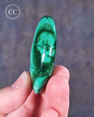 Malachite Palm Stone #1