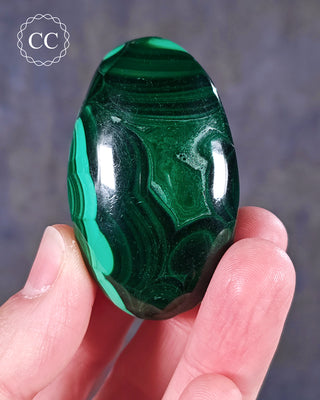 Malachite Palm Stone #2