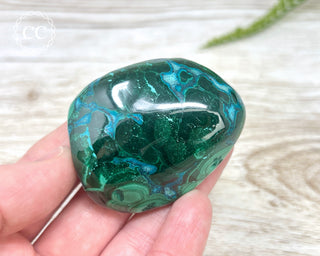 Malachite & Chrysocolla Polished Freeform #9
