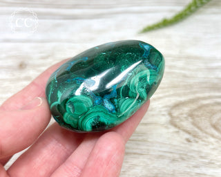 Malachite & Chrysocolla Polished Freeform #9