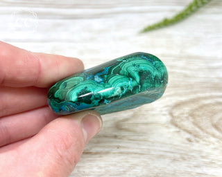 Malachite & Chrysocolla Polished Freeform #9