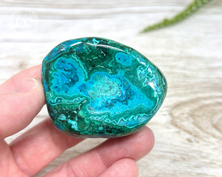 Malachite & Chrysocolla Polished Freeform #9