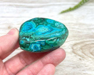 Malachite & Chrysocolla Polished Freeform #9