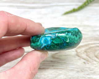 Malachite & Chrysocolla Polished Freeform #9