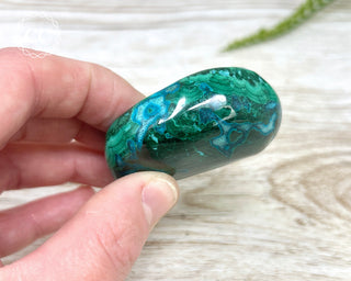 Malachite & Chrysocolla Polished Freeform #9