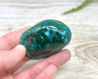 Malachite & Chrysocolla Polished Freeform #9