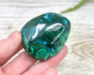 Malachite & Chrysocolla Polished Freeform #9