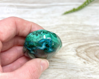 Malachite & Chrysocolla Polished Freeform #9
