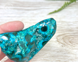 Malachite & Chrysocolla Polished Freeform #1