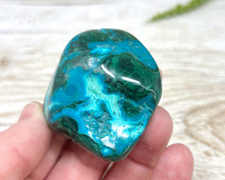 Malachite & Chrysocolla Polished Freeform #10