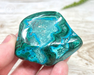 Malachite & Chrysocolla Polished Freeform #10