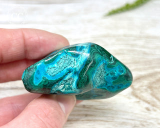 Malachite & Chrysocolla Polished Freeform #10