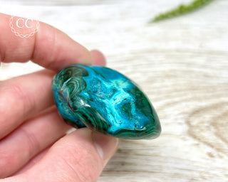 Malachite & Chrysocolla Polished Freeform #10