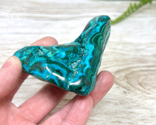 Malachite & Chrysocolla Polished Freeform #1