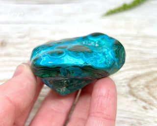 Malachite & Chrysocolla Polished Freeform #11