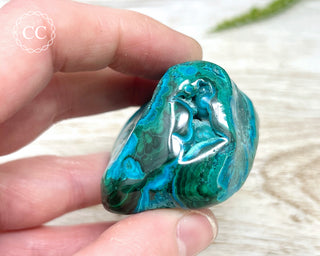 Malachite & Chrysocolla Polished Freeform #11