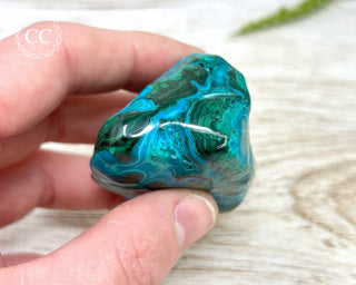 Malachite & Chrysocolla Polished Freeform #11