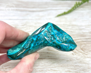 Malachite & Chrysocolla Polished Freeform #1