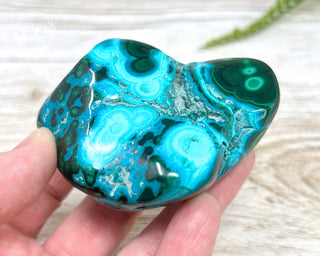 Malachite & Chrysocolla Polished Freeform #13