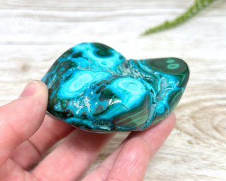 Malachite & Chrysocolla Polished Freeform #13