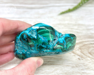 Malachite & Chrysocolla Polished Freeform #13