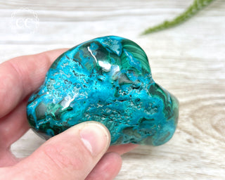 Malachite & Chrysocolla Polished Freeform #13