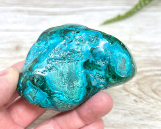 Malachite & Chrysocolla Polished Freeform #13