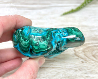 Malachite & Chrysocolla Polished Freeform #13