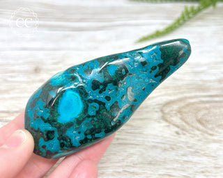 Malachite & Chrysocolla Polished Freeform #2