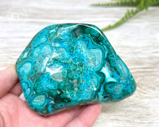 Malachite & Chrysocolla Polished Freeform #14