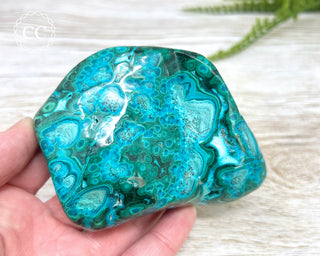 Malachite & Chrysocolla Polished Freeform #14