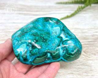 Malachite & Chrysocolla Polished Freeform #14