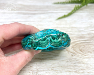 Malachite & Chrysocolla Polished Freeform #14