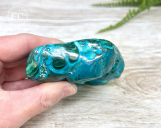 Malachite & Chrysocolla Polished Freeform #14