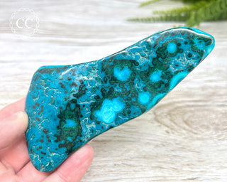 Malachite & Chrysocolla Polished Freeform #15