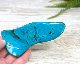 Malachite & Chrysocolla Polished Freeform #15