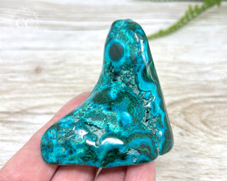 Malachite & Chrysocolla Polished Freeform #1