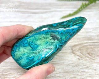 Malachite & Chrysocolla Polished Freeform #2