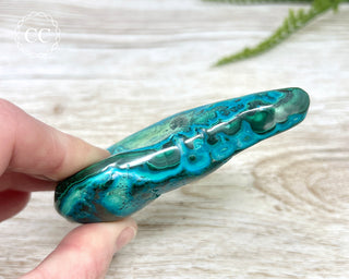 Malachite & Chrysocolla Polished Freeform #2