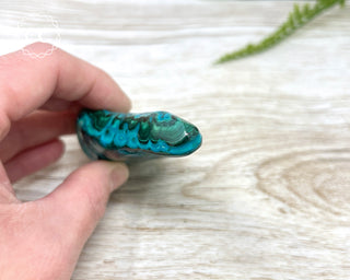 Malachite & Chrysocolla Polished Freeform #2