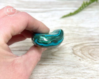 Malachite & Chrysocolla Polished Freeform #2