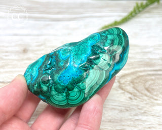 Malachite & Chrysocolla Polished Freeform #3