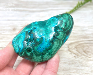 Malachite & Chrysocolla Polished Freeform #3